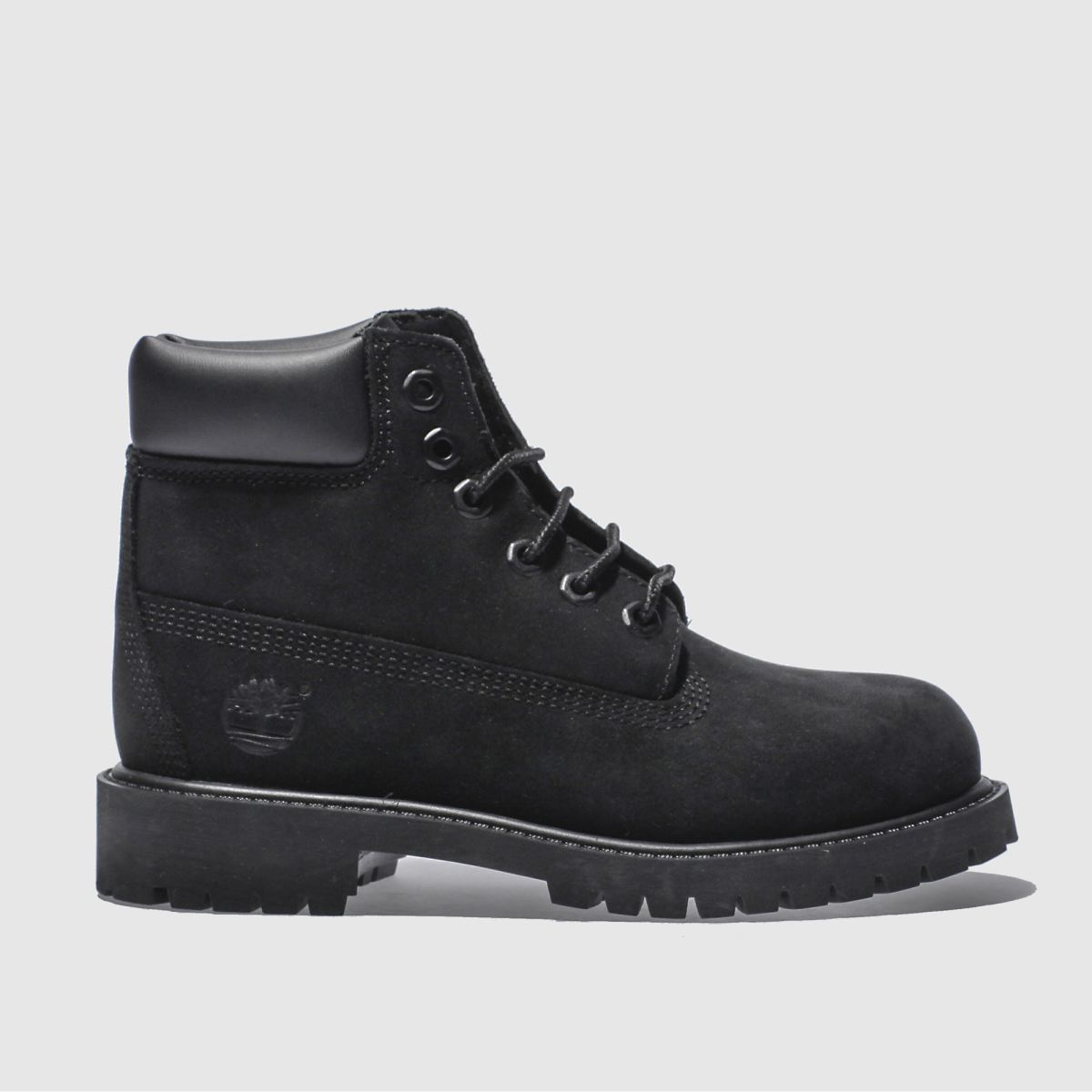 6 inch premium boot for junior in black