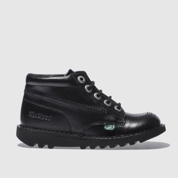 kickers black kick hi boots junior kickers black kick hi boots junior