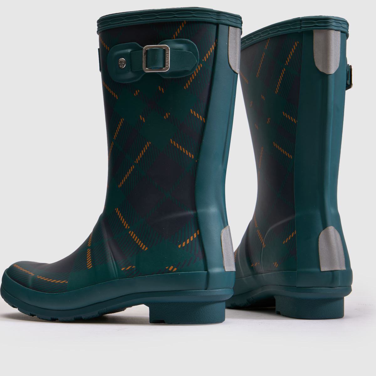 HUNTER BOOTS Original Tartan Print Junior in Green Multi HUNTER BOOTS Original Tartan Print 7