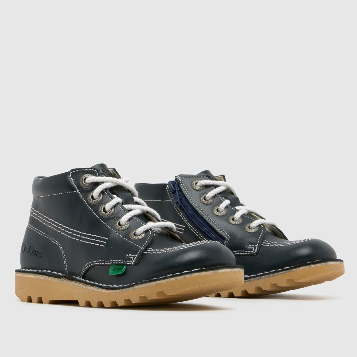Kickers Kick Hi Zip Junior in Navy Kickers Kick Hi Zip 1