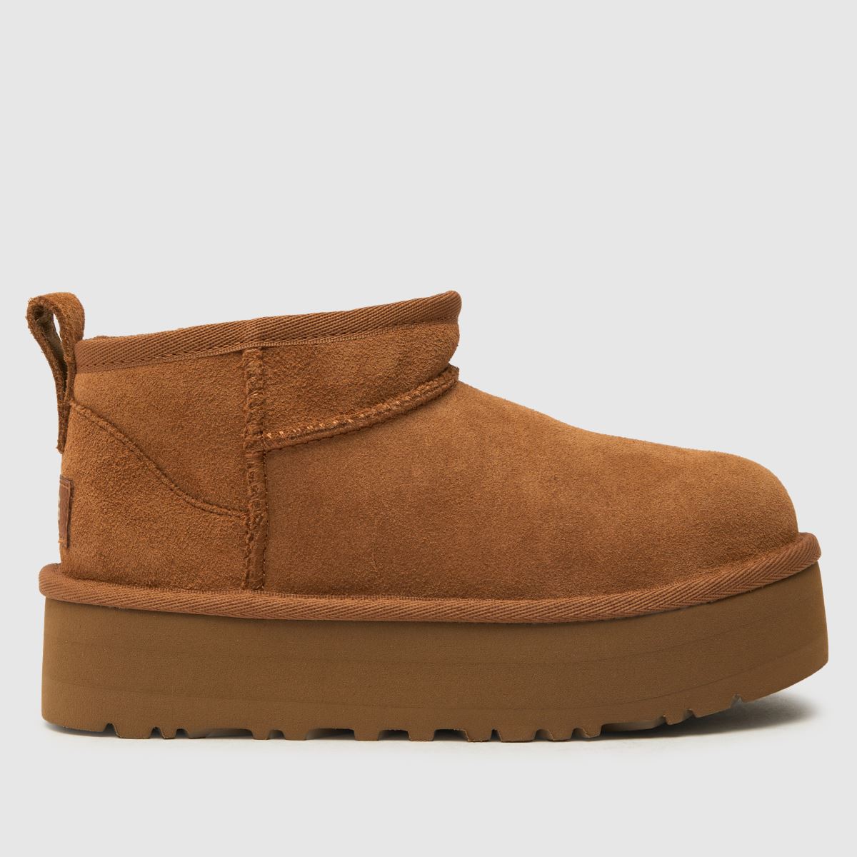 UGG Chestnut Classic Ultra Mini Platform Junior Boots, Size: (EU