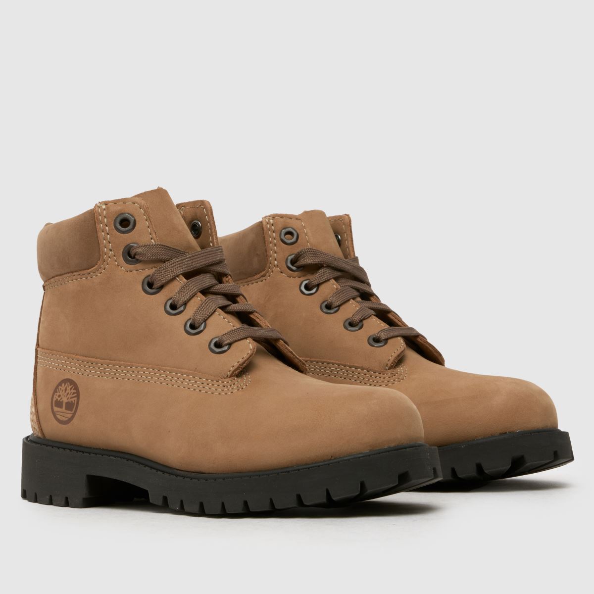 Kids Junior Beige Timberland Premium 6-Inch Boots schuh