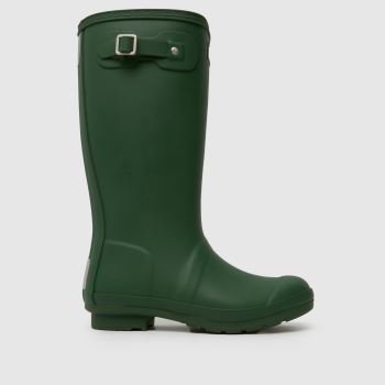 HUNTER BOOTS Green Original Kids Insulated Youth