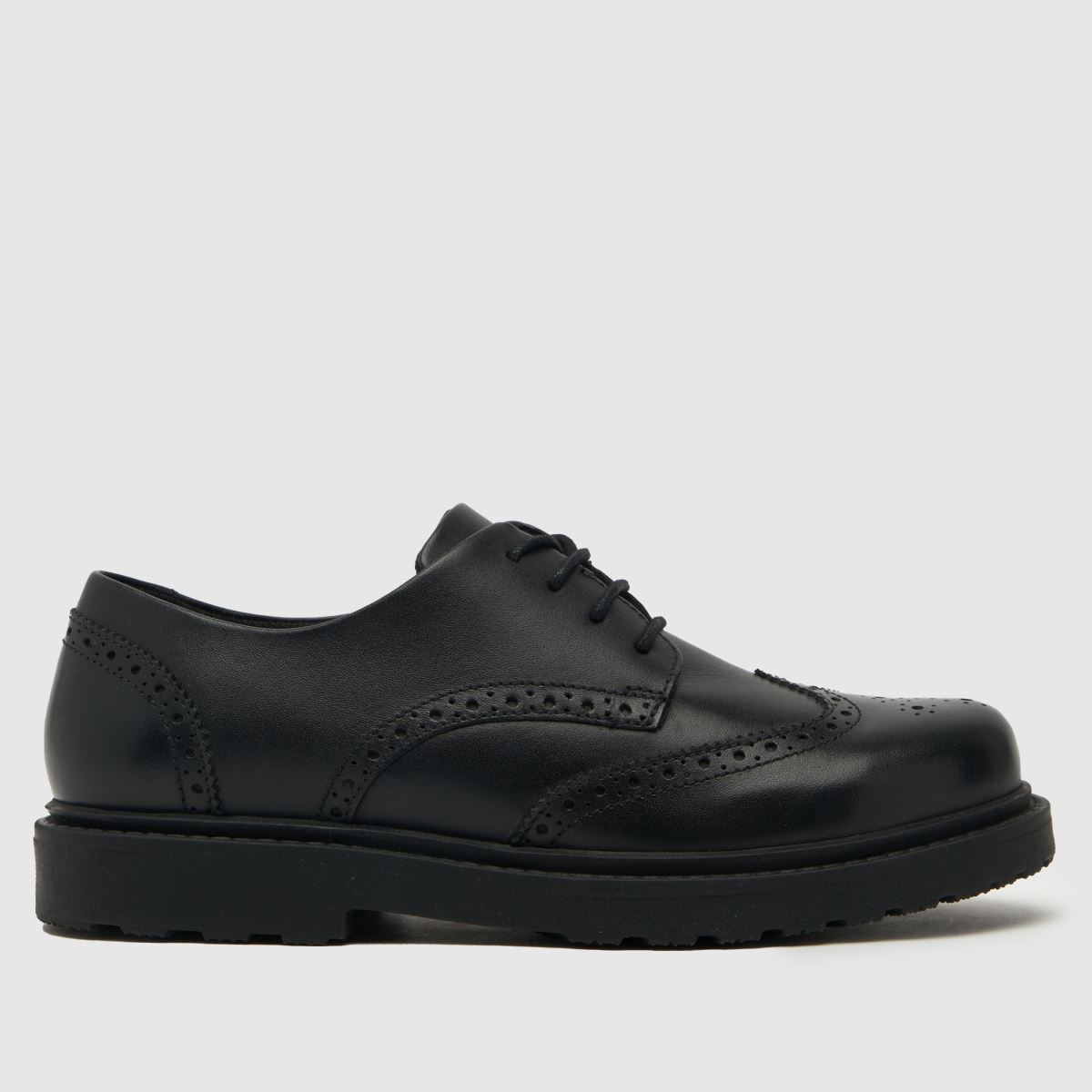 Kids Youth Black schuh Lawn Brogue Shoes | schuh