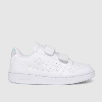 adidas white & silver ny 90 2v trainers toddler adidas white & silver ny 90 2v trainers toddler