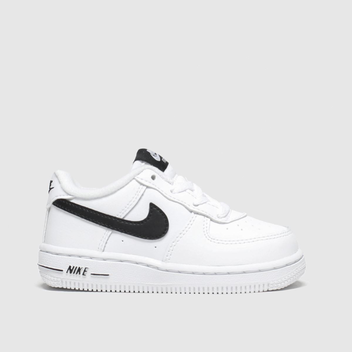 Kids Unisex white & black nike air force 1 trainers | schuh