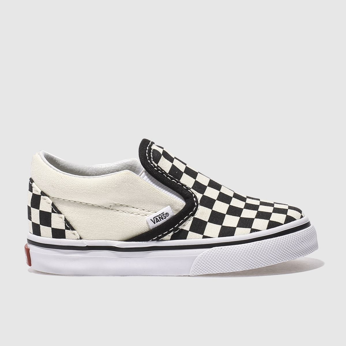 Vans black cream classic slip on Toddler trainers