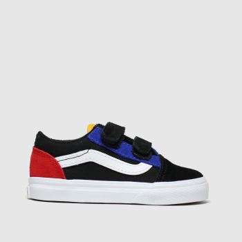 vans black & blue old skool v trainers toddler vans black & blue old skool v trainers toddler