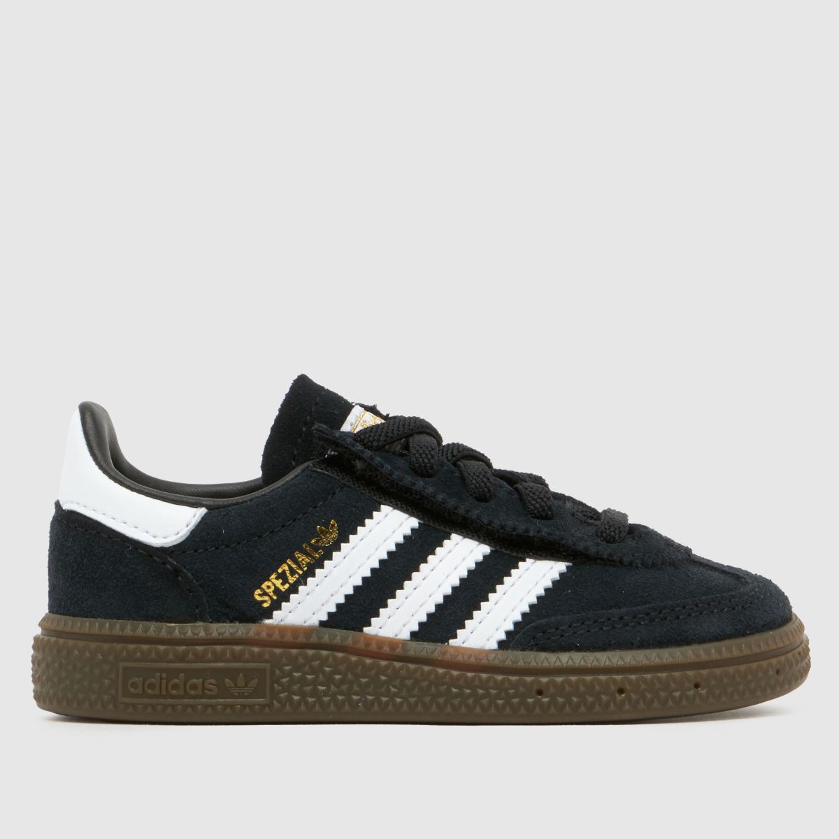 schuh adidas Black & White Handball Spezial Toddler Trainers, Size: 4 (EU 20)