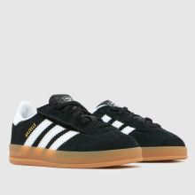 adidas Gazelle Indoor Toddler in Black & White adidas Gazelle Indoor,2 of 4