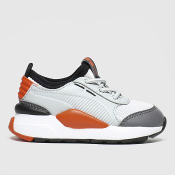 puma white & grey rs-0 smart trainers toddler puma white & grey rs-0 smart trainers toddler