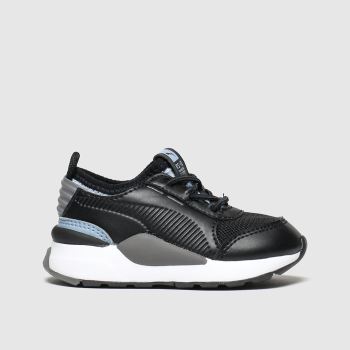 puma black & grey rs-0 smart trainers toddler puma black & grey rs-0 smart trainers toddler