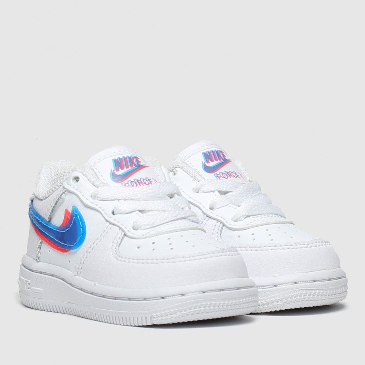 Nike Air Force 1 BV2551-100 White/Blue Hero-Bright Crimson