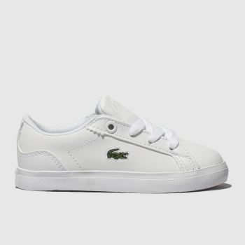 Lacoste white lerond trainers toddler Lacoste white lerond trainers toddler