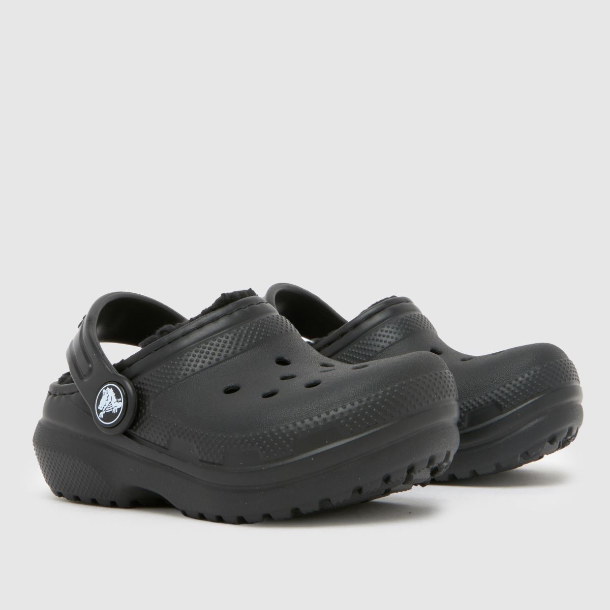 Fuzz Lined Crocs Fur Lined Black Crocs Classic Fuzz Lined Clog Kids Toddler  Black Crocs Classic