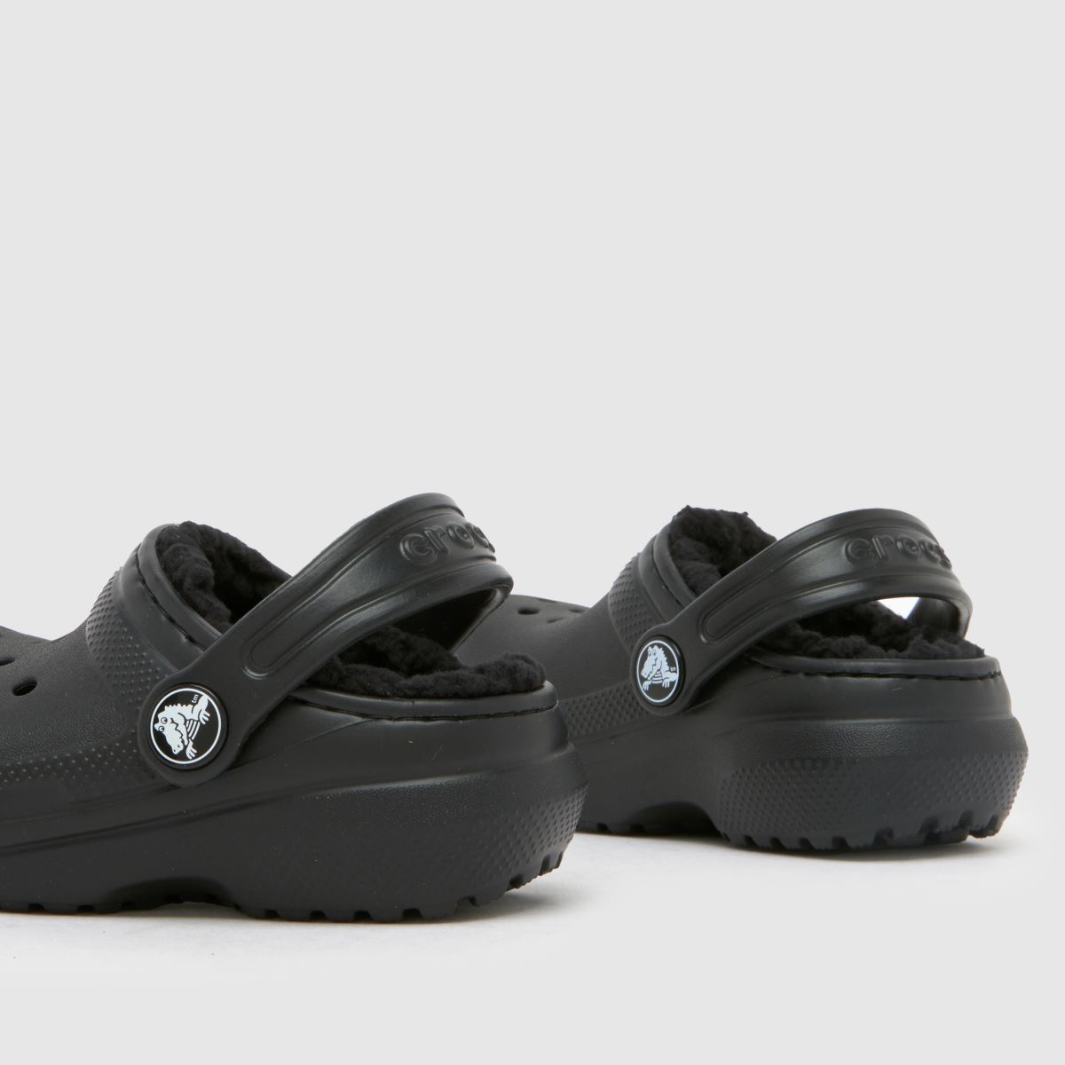 Crocs Classic Lined Clog Toddler in Black Crocs Classic Lined Clog 7