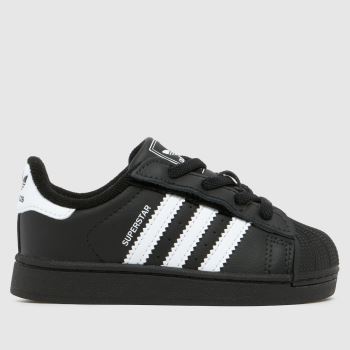 adidas Black & White Superstar II Toddler