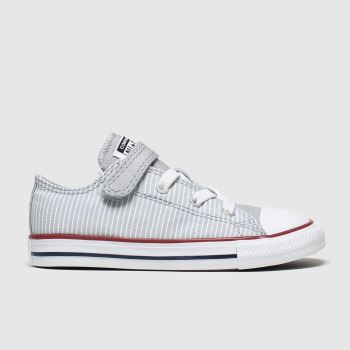 converse light grey 1v lo pinstripe trainers toddler converse light grey 1v lo pinstripe trainers toddler