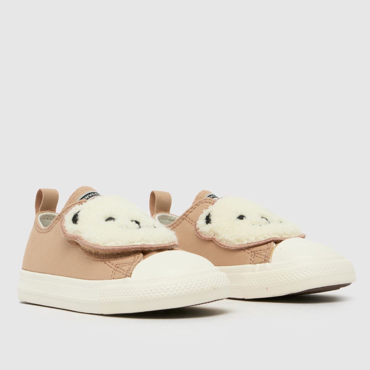 Converse All Star Lo Sherpa Bear Toddler in Beige Converse All Star Lo Sherpa Bear 1