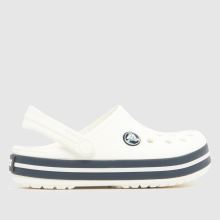 Crocs Crocband Clog Toddler in White & Navy Crocs Crocband Clog,1 of 4