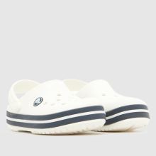 Crocs Crocband Clog Toddler in White & Navy Crocs Crocband Clog,2 of 4