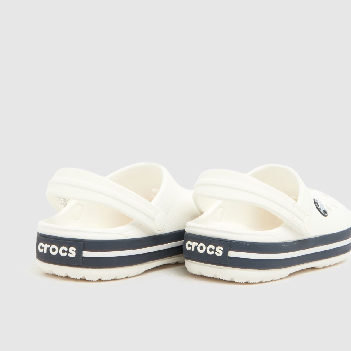 Crocs Crocband Clog Toddler in White & Navy Crocs Crocband Clog 7