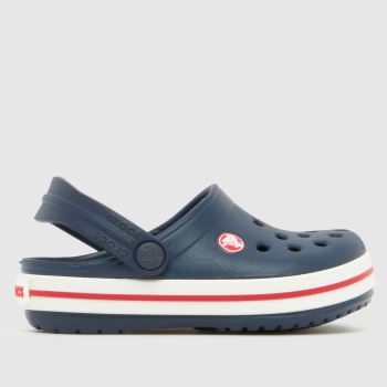 Crocs Navy & Red Crocband Clog Toddler