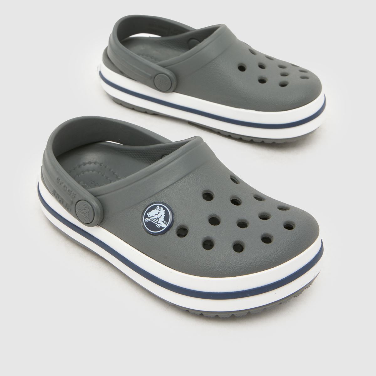 Crocs Crocband Clog Toddler in Grey & Navy Crocs Crocband Clog 4