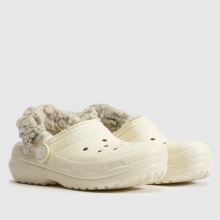 Crocs Classic Fleece Lined Clog Toddler in Stone Multi Crocs Classic Fleece Lined Clog,2 of 4