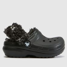 Crocs Classic Fleece Lined Clog Toddler in Black Crocs Classic Fleece Lined Clog,1 of 4