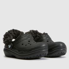 Crocs Classic Fleece Lined Clog Toddler in Black Crocs Classic Fleece Lined Clog,2 of 4
