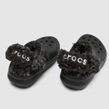 Crocs Classic Fleece Lined Clog Toddler in Black Crocs Classic Fleece Lined Clog,3 of 4