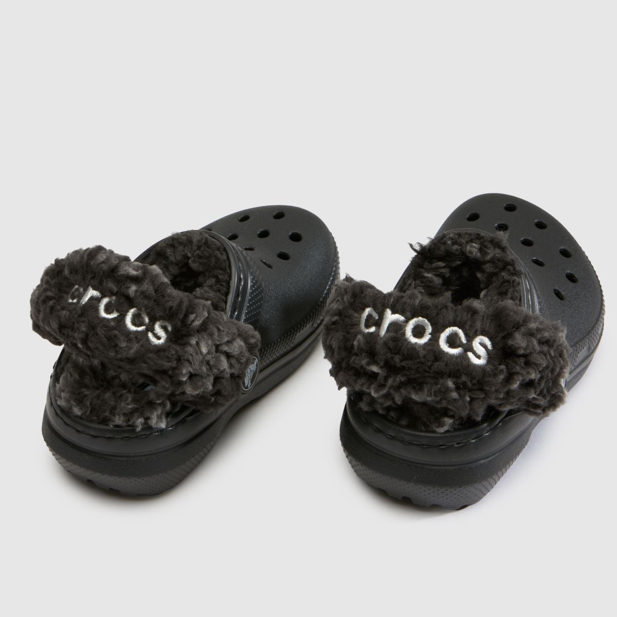 Crocs Classic Fleece Lined Clog Toddler in Black Crocs Classic Fleece Lined Clog 4