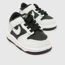 Nike Dunk Low Toddler in White & Black Nike Dunk Low,3 of 4