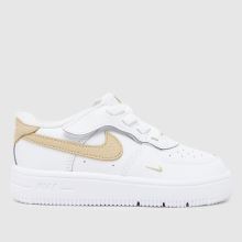 Nike Force 1 Low EasyOn Toddler in White & Beige Nike Force 1 Low EasyOn,1 of 4