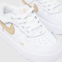Nike Force 1 Low EasyOn Toddler in White & Beige Nike Force 1 Low EasyOn,3 of 4