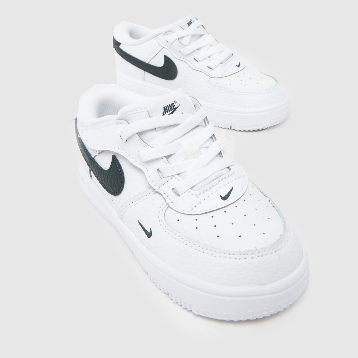 Nike Force 1 Low Easyon Toddler in White & Green Nike Force 1 Low Easyon 4