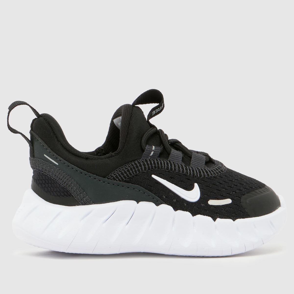 Nike Black & White Free Ride Toddler Trainers, Size: 8.5 (EU 26)