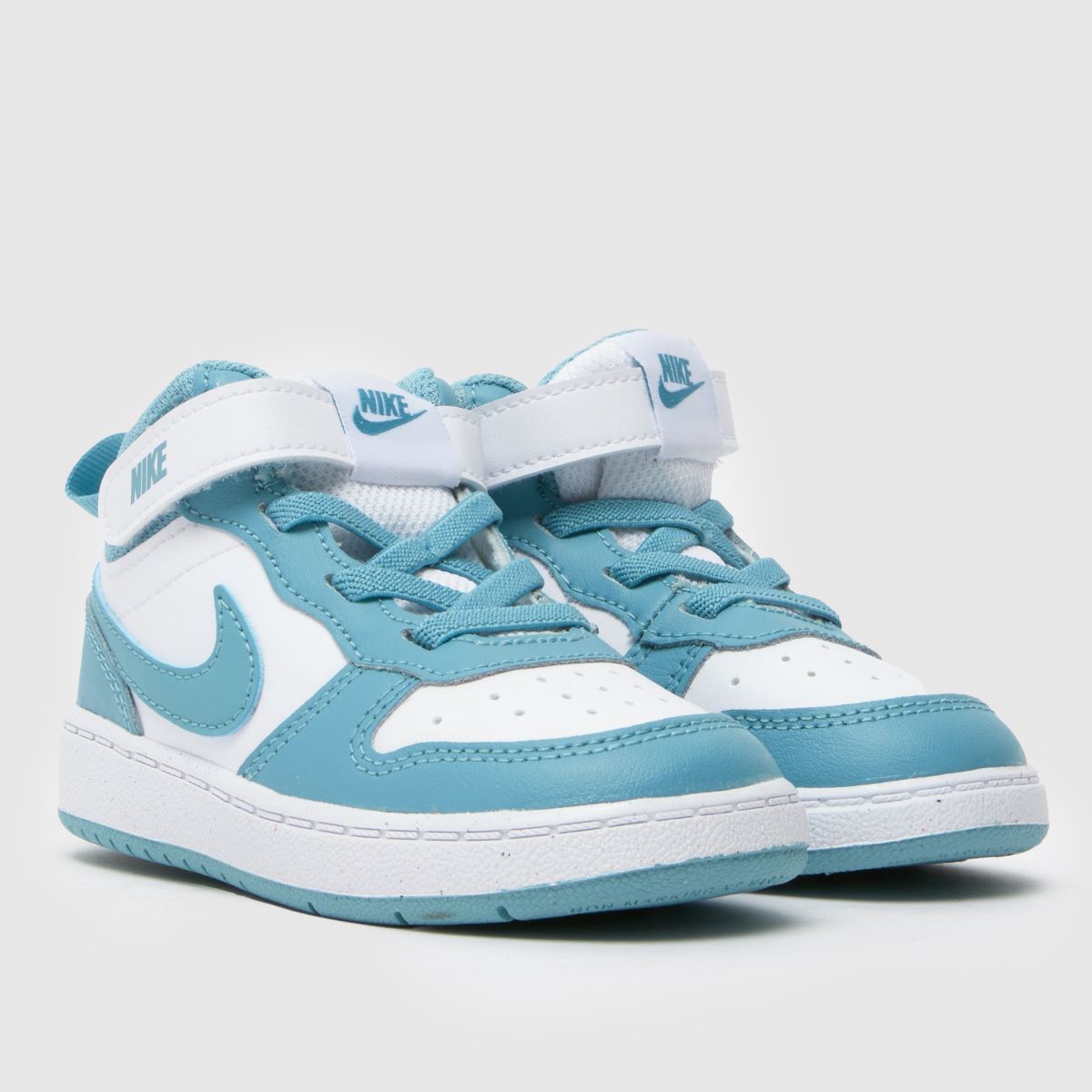 Nike Court Borough Mid 2 Toddler in White & Blue Nike Court Borough Mid 2 1