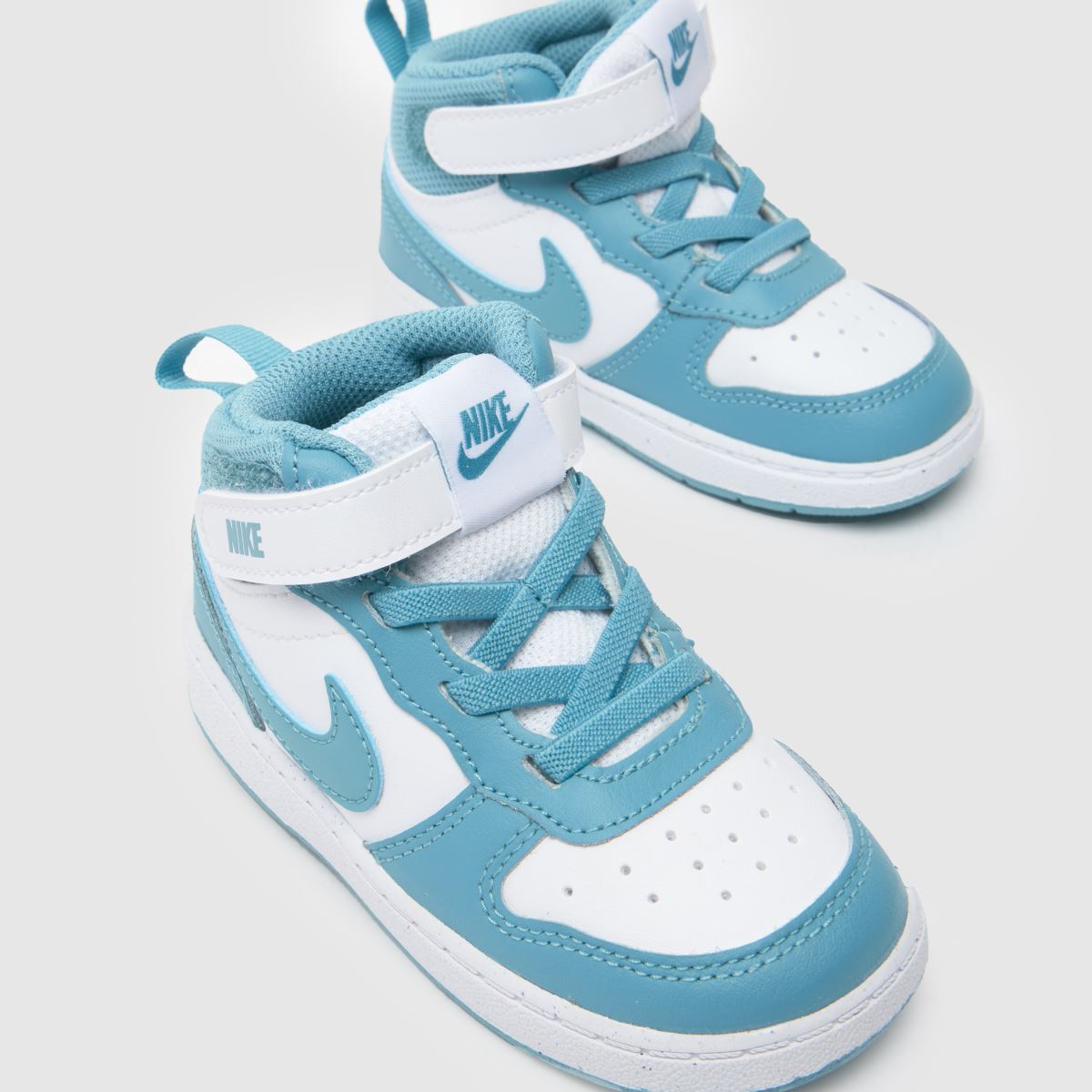 Nike Court Borough Mid 2 Toddler in White & Blue Nike Court Borough Mid 2 4