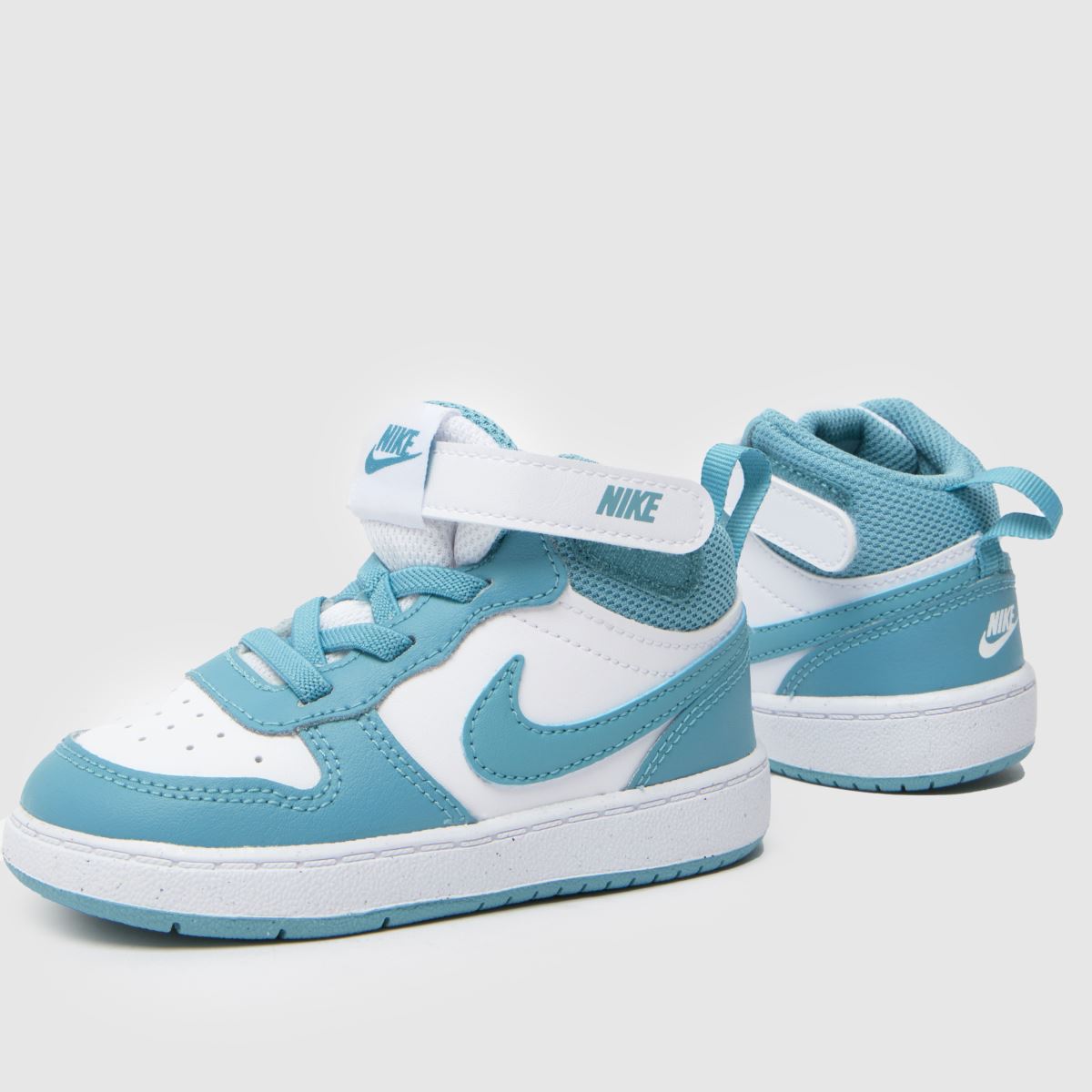 Nike Court Borough Mid 2 Toddler in White & Blue Nike Court Borough Mid 2 7