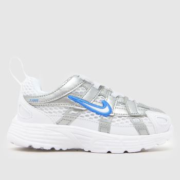 Nike White & Blue P-6000 Toddler