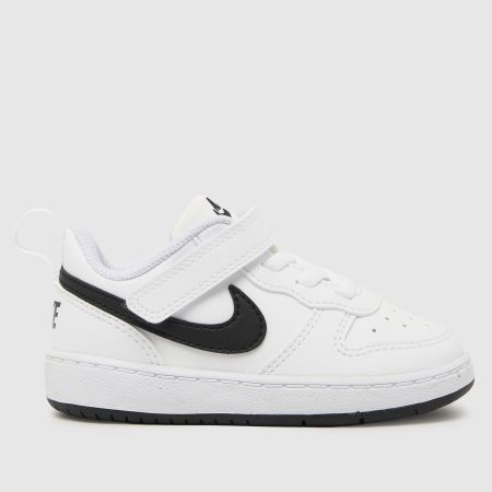 Kids Toddler White & Black Nike Court Borough Low Recraft Trainers | schuh