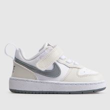Nike Court Borough Low Toddler in White & grey Nike Court Borough Low,1 of 4