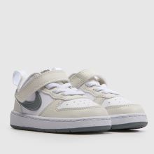 Nike Court Borough Low Toddler in White & grey Nike Court Borough Low,2 of 4