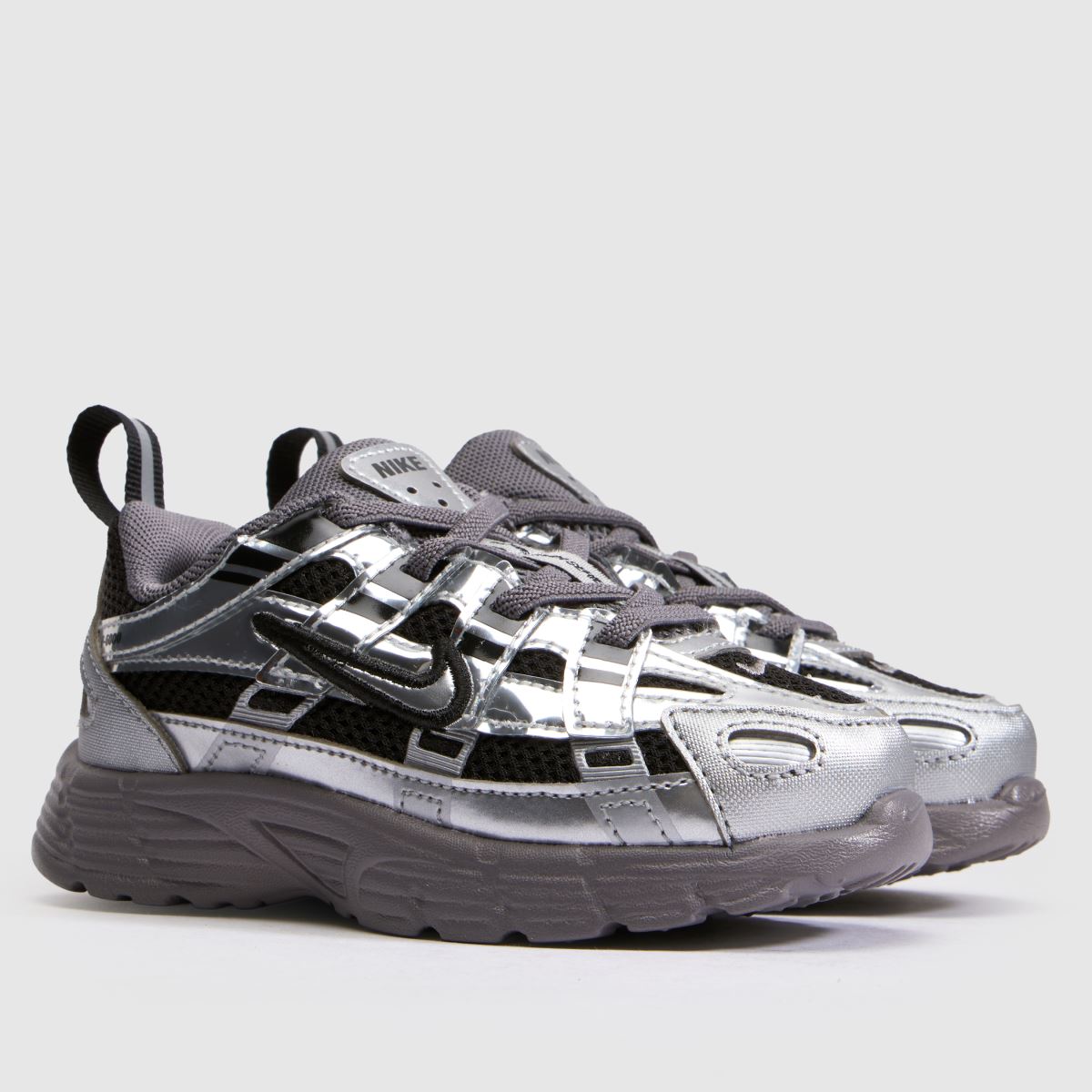 Nike P-6000 Toddler in Black & Silver Nike P-6000 1