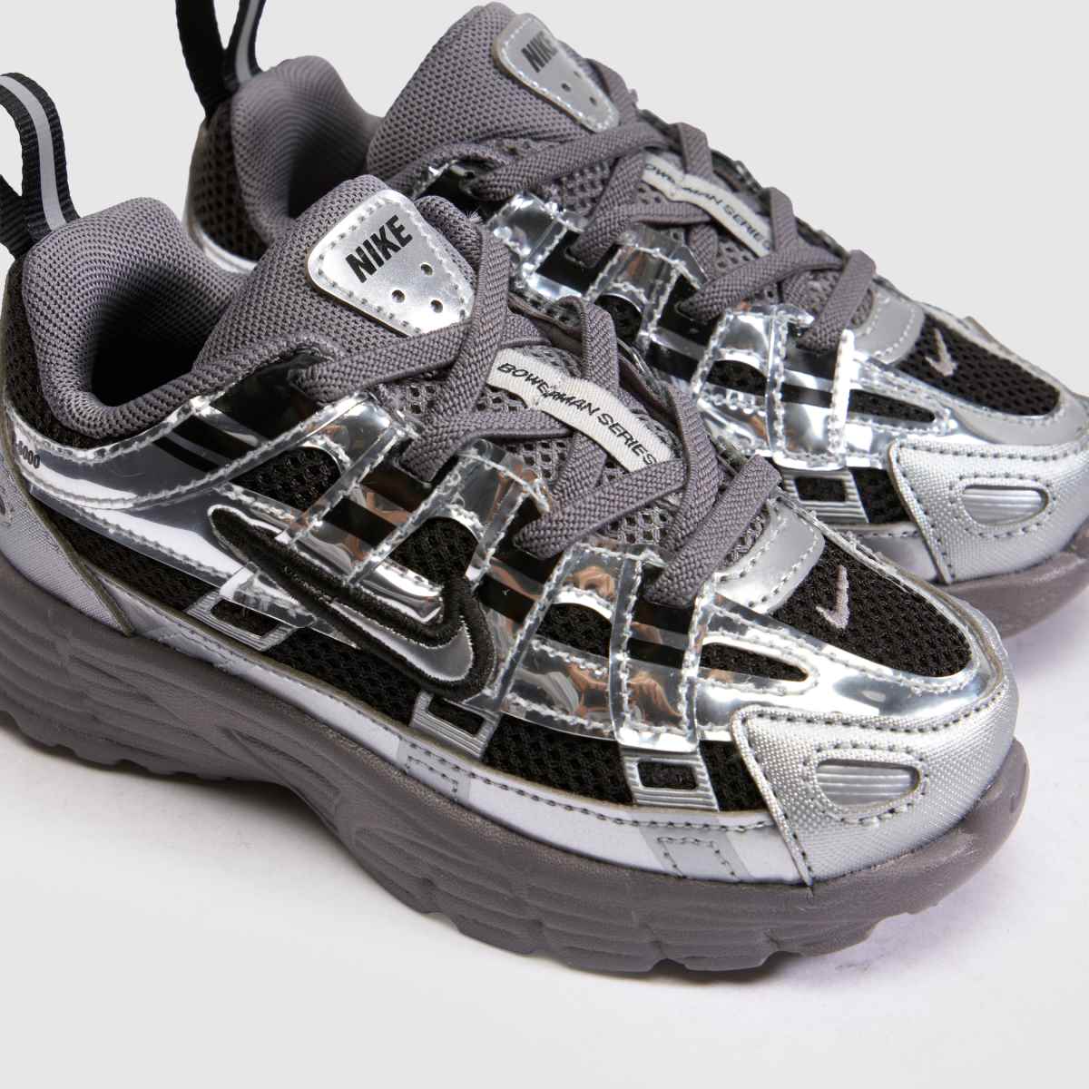 Nike P-6000 Toddler in Black & Silver Nike P-6000 4