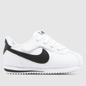 Nike White & Black Cortez Toddler