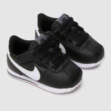 infant nike cortez black