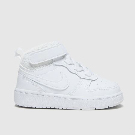 Kids Unisex White Nike Court Borough Low 2 Trainers Schuh Kids Unisex White Nike Court Borough Low 2 Trainers Schuh